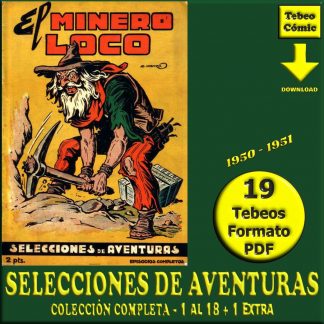 SELECCIONES DE AVENTURAS - 1950 – Colección Completa – 19 Tebeos En Formato PDF - Descarga Inmediata