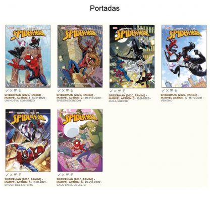SPIDERMAN - Marvel Action - 2020 - Colección Completa - 6 Libros En Formato PDF - Descarga Inmediata