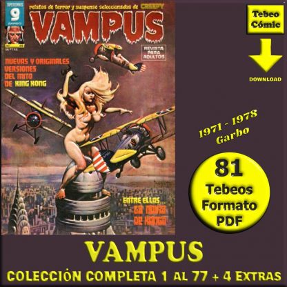 VAMPUS – 1971 - Colección Completa – 81 Tebeos En Formato PDF - Descarga Inmediata