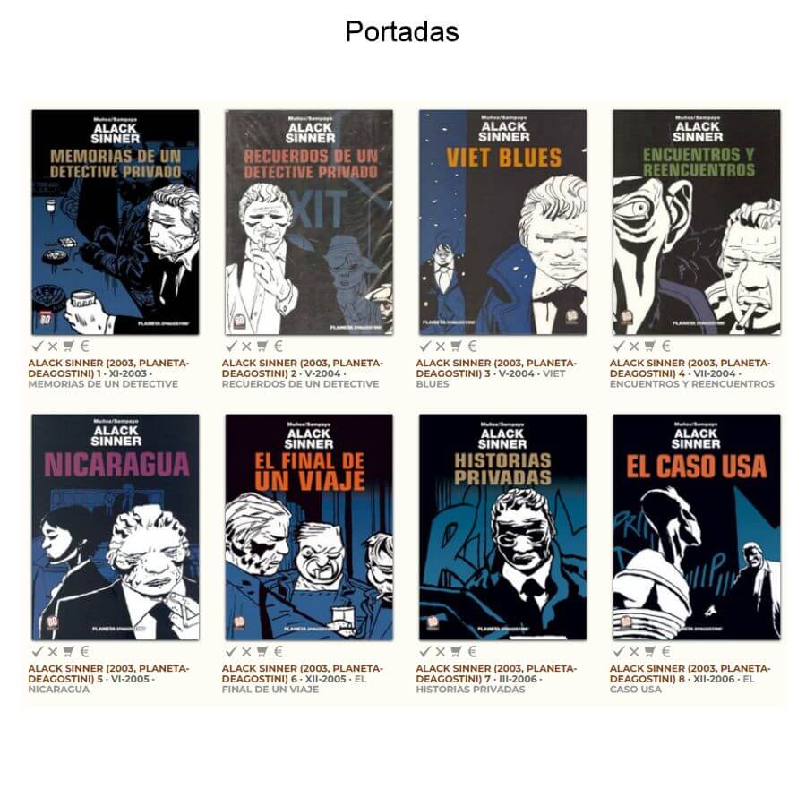 ALACK SINNER – 2003 - Colección Completa – 8 Libros En Formato PDF - Descarga Inmediata