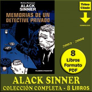 ALACK SINNER – 2003 - Colección Completa – 8 Libros En Formato PDF - Descarga Inmediata
