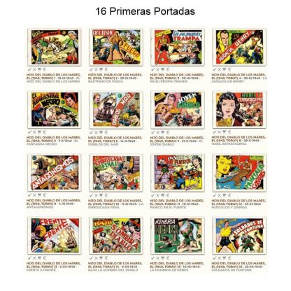 EL HIJO DEL DIABLO DE LOS MARES - 1949 – Colección Completa – 22 Tebeos En Formato PDF - Descarga Inmediata
