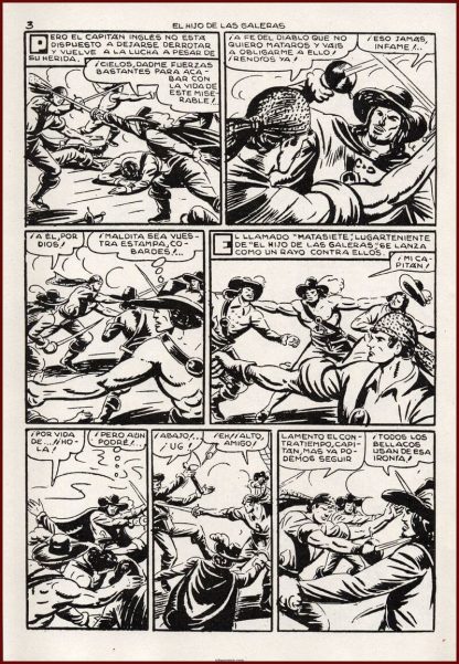 EL HIJO DE LAS GALERAS - 1950 – Colección Completa – 16 Tebeos En Formato PDF - Descarga Inmediata