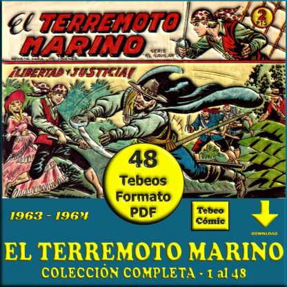 EL TERREMOTO MARINO – 1963 - Colección Completa – 48 Tebeos En Formato PDF - Descarga Inmediata