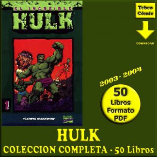 HULK - 2003 – Coleccionable - Colección Completa – 50 Libros En Formato PDF - Descarga Inmediata