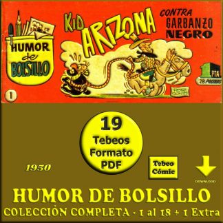 HUMOR DE BOLSILLO - 1950 – Colección Completa – 19 Tebeos En Formato PDF - Descarga Inmediata