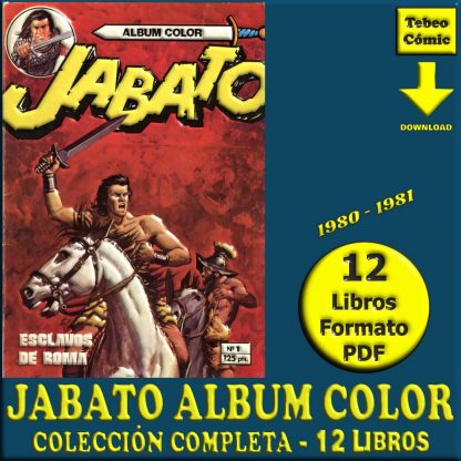 JABATO ALBUM COLOR – 1980 - Colección De 12 Libros En Formato PDF - Descarga Inmediata