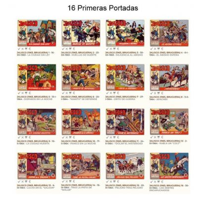 JALISCO - 1963 – Colección Completa – 20 Tebeos En Formato PDF - Descarga Inmediata