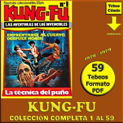 KUNG-FU - 1976 – Colección Completa – 59 Tebeos En Formato PDF - Descarga Inmediata