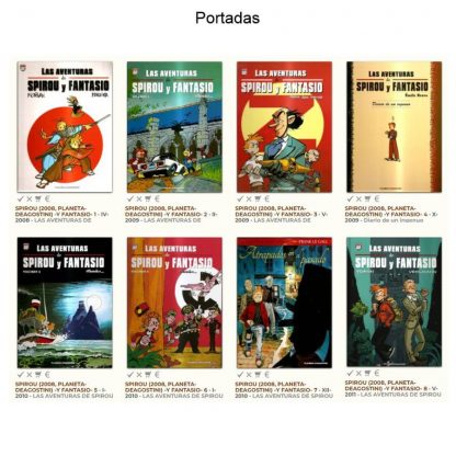LAS AVENTURAS DE SPIROU Y FANTASIO – 2008 - Colección Completa – 8 Libros En Formato PDF - Descarga Inmediata