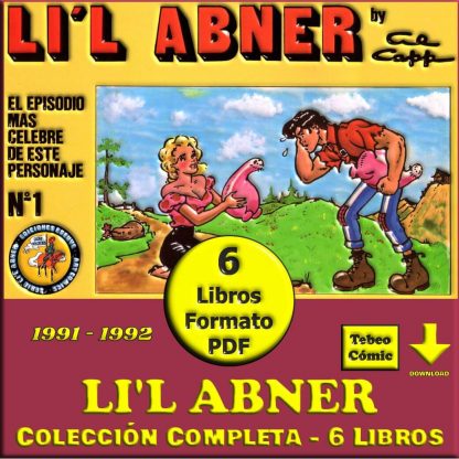 LI'L ABNER – 1991 - Colección Completa – 6 Libros En Formato PDF - Descarga Inmediata