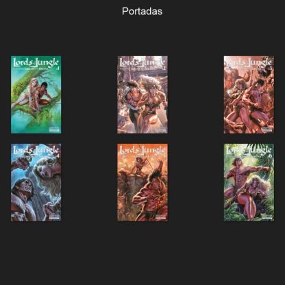 LORDS OF THE JUNGLE - Tarzan Y Sheena - 2016 – En Español - Colección De 6 Cómics En Formato PDF - Descarga Inmediata