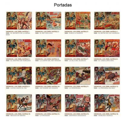 LOS VIKINGOS – 1959 - Colección Completa – 16 Tebeos En Formato PDF - Descarga Inmediata