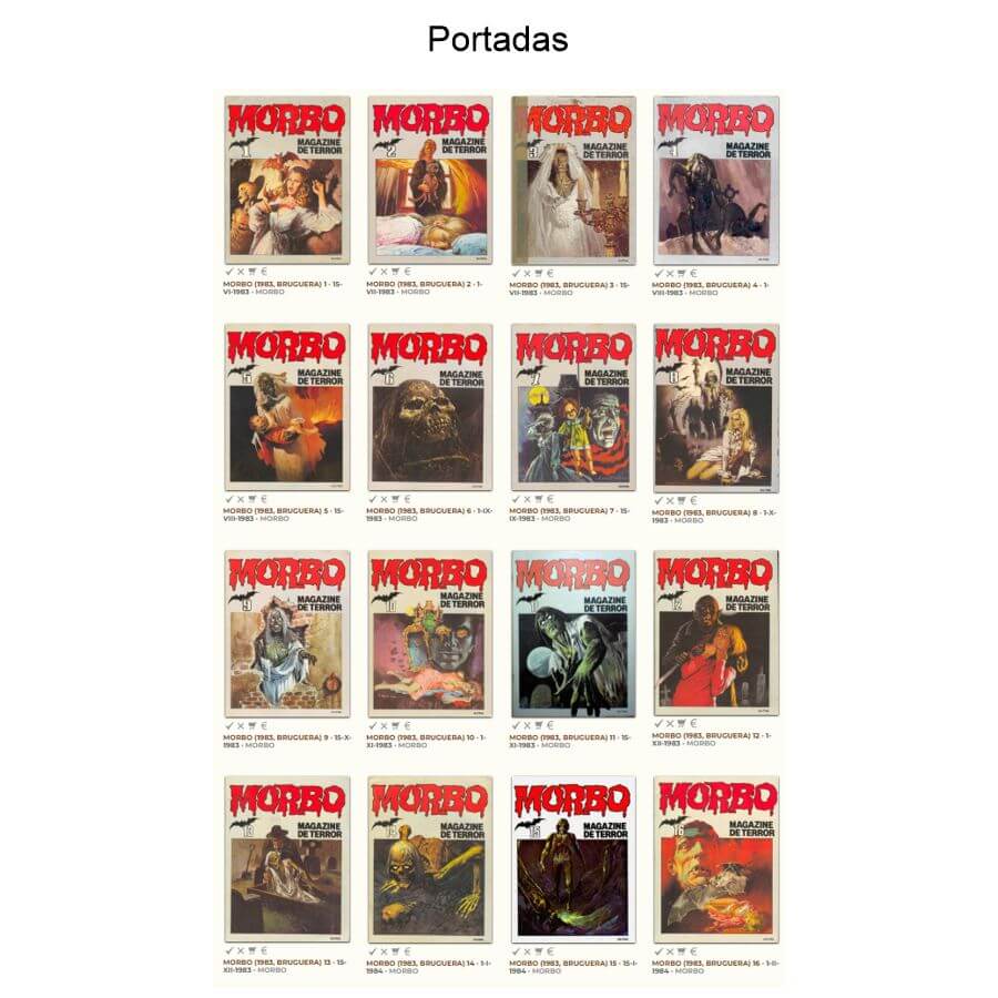 MORBO - Magazine De Terror - 1983 – Colección Completa – 19 Tebeos En Formato PDF - Descarga Inmediata