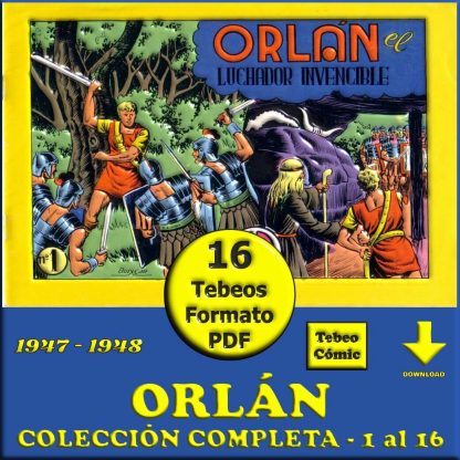 ORLAN - 1947 – Colección Completa – 16 Tebeos En Formato PDF - Descarga Inmediata