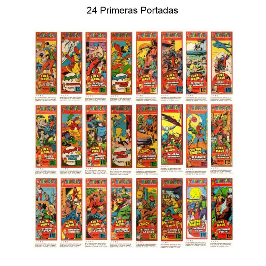 PULGARCITO - SUPLEMENTO DE AVENTURAS - 1955 - Colección Completa - 55 Tebeos En Formato PDF - Descarga Inmediata