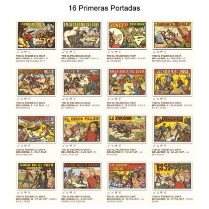 TED EL PELIRROJO - 1947 - Colección Completa - 27 Tebeos En Formato PDF - Descarga Inmediata