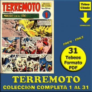 TERREMOTO - 1964 - Colección Completa - 31 Tebeos En Formato PDF - Descarga Inmediata
