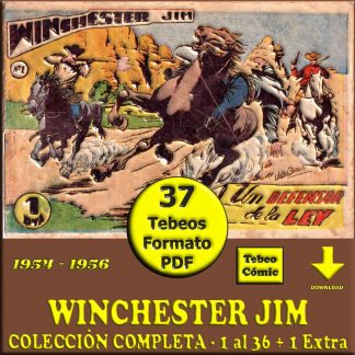 WINCHESTER JIM - 1954 – Colección Completa – 37 Tebeos En Formato PDF - Descarga Inmediata