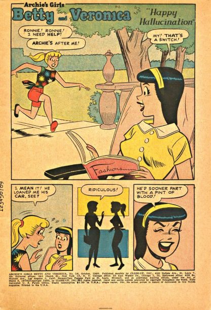 BETTY AND VERONICA (Archie's Girls) – 1950 - En Inglés – Colección Completa – 355 Tebeos En Formato PDF - Descarga Inmediata