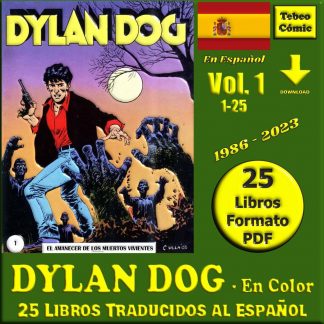 DYLAN DOG - En Español – Vol. 1 - En Color - Colección De 25 Libros En Formato PDF - Descarga Inmediata