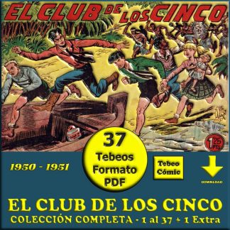 EL CLUB DE LOS CINCO - 1957 - Maga - Colección Completa - 37 Tebeos En Formato PDF - Descarga Inmediata