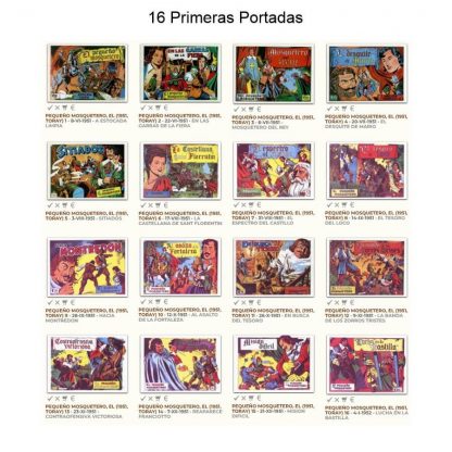 EL PEQUEÑO MOSQUETERO - 1951 - Colección Completa - 21 Tebeos En Formato PDF - Descarga Inmediata
