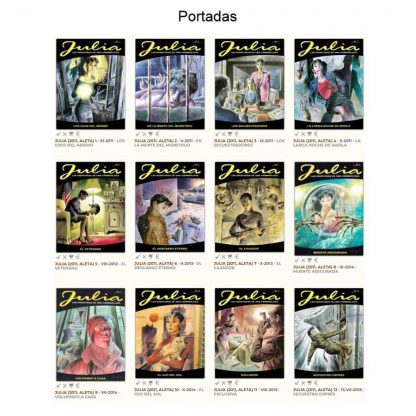 JULIA - Las Aventuras De Una Criminóloga - 2011 – Colección De 12 Libros En Formato PDF - Descarga Inmediata