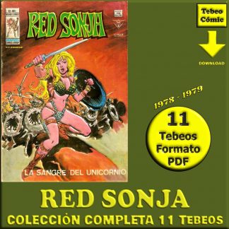 RED SONJA - 1978 – Colección Completa - 11 Tebeos En Formato PDF - Descarga Inmediata