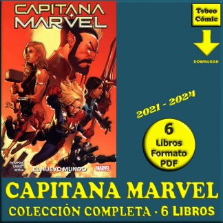 CAPITANA MARVEL - El Nuevo Mundo - 2021 – Colección Completa – 6 Libros En Formato PDF - Descarga Inmediata