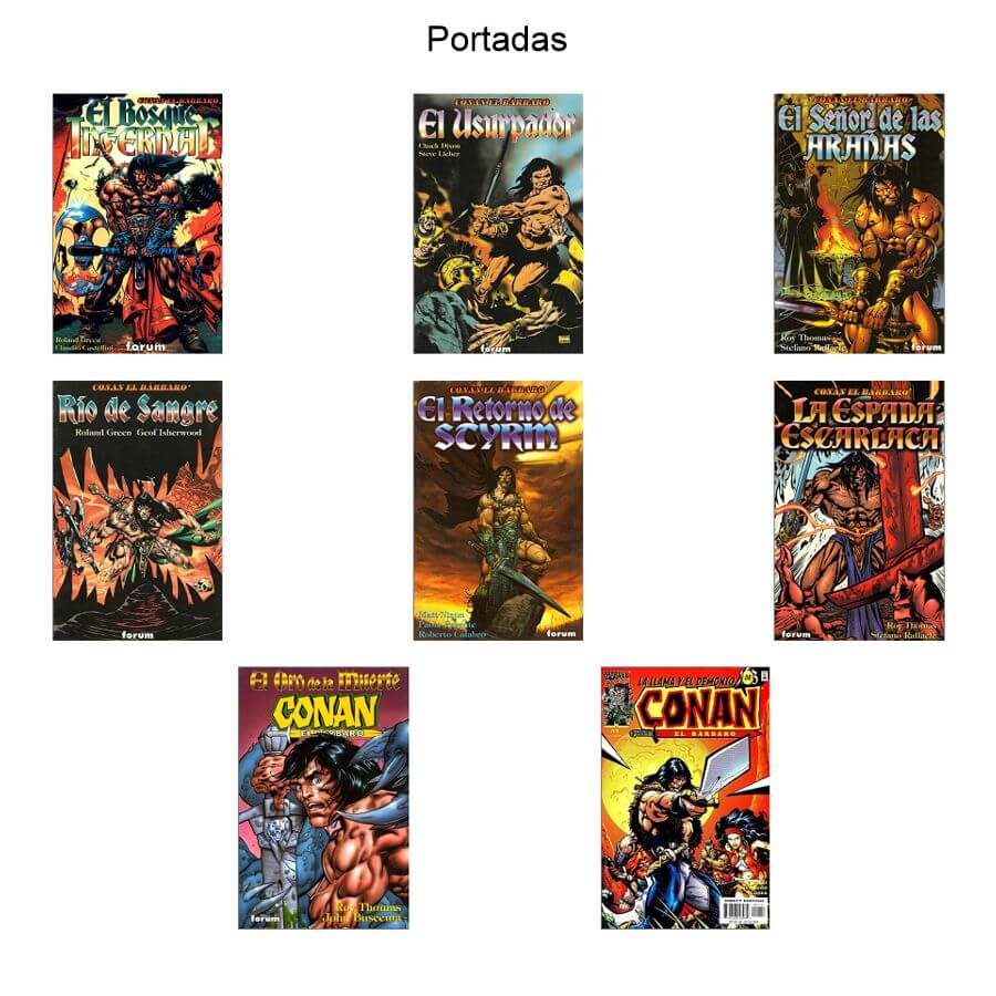 CONAN EL BÁRBARO - Prestigio - 1998 – Colección Completa – 8 Libros En Formato PDF - Descarga Inmediata