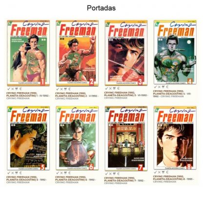 CRYING FREEMAN - La Ley Del Yakuza - 1992 - Colección Completa - 8 Libros En Formato PDF - Descarga Inmediata