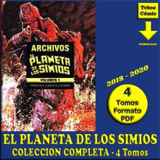 EL PLANETA DE LOS SIMIOS - 2018 – Colección Completa – 4 Tomos En Formato PDF - Descarga Inmediata