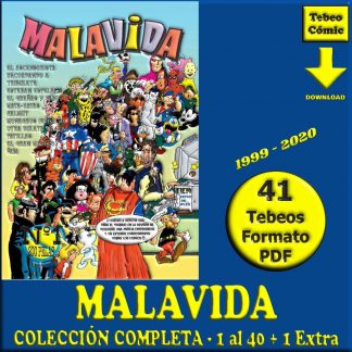 MALAVIDA - 1999 – Colección Completa – 41 Tebeos En Formato PDF - Descarga Inmediata