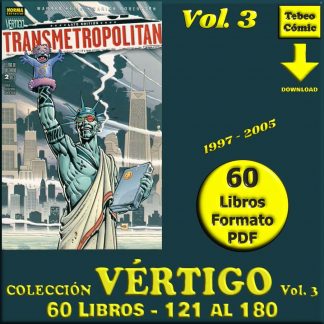 COLECCIÓN VÉRTIGO - Vol. 3 - 121 Al 180 - 1997 / 2005 - Colección De 60 Libros En Formato PDF - Descarga Inmediata