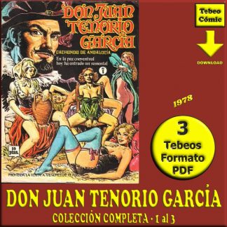 DON JUAN TENORIO GARCÍA - 1978 – Colección Completa – 3 Tebeos En Formato PDF - Descarga Inmediata