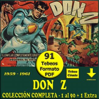 DON Z - 1959 – Colección Completa – 91 Tebeos En Formato PDF - Descarga Inmediata