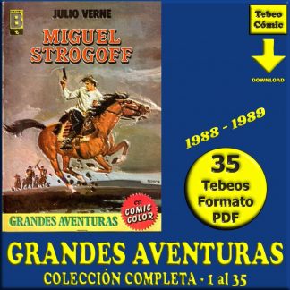 GRANDES AVENTURAS - 1988 - Colección Completa - 35 Tebeos En Formato PDF - Descarga Inmediata