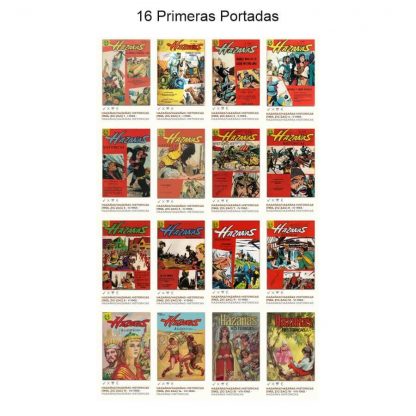 HAZAÑAS HISTÓRICAS - 1965 – Colección Completa – 18 Tebeos En Formato PDF - Descarga Inmediata
