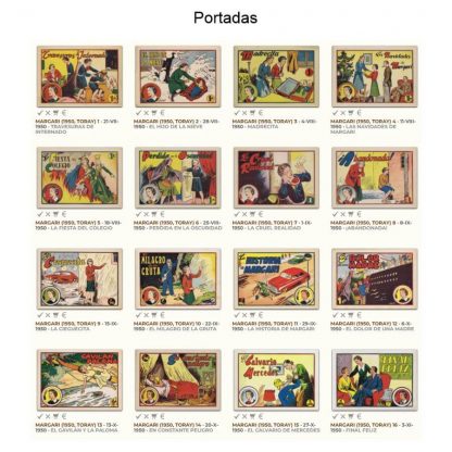 MARGARÍ - 1950 – Toray - Colección Completa – 16 Tebeos En Formato PDF - Descarga Inmediata