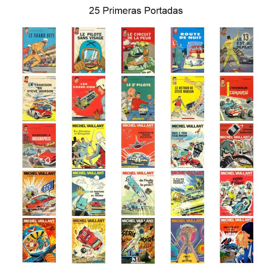 MICHEL VAILLANT - En Español – 1959 - Colección De 40 Libros En Formato PDF - Descarga Inmediata