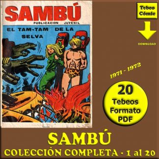 SAMBÚ - 1971 – Colección Completa – 20 Tebeos En Formato PDF - Descarga Inmediata