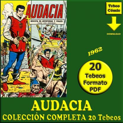 AUDACIA – 1962 - Colección Completa – 20 Tebeos En Formato PDF - Descarga Inmediata