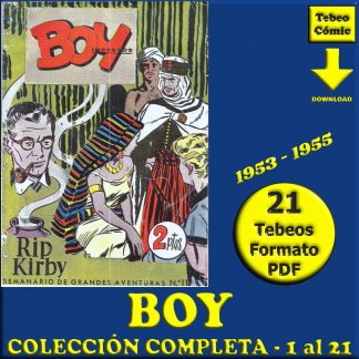 BOY - 1953 – Colección Completa - 21 Tebeos En Formato PDF - Descarga Inmediata