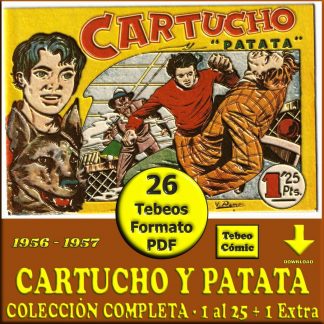 CARTUCHO Y PATATA – 1956 - Colección Completa – 26 Tebeos En Formato PDF - Descarga Inmediata