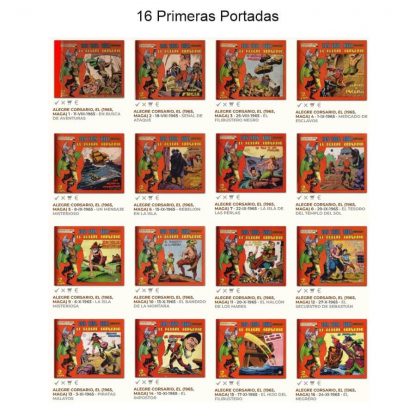 EL ALEGRE CORSARIO – 1965 - Colección Completa – 25 Tebeos En Formato PDF - Descarga Inmediata
