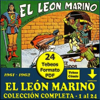 EL LEÓN MARINO – 1961 - Colección Completa – 24 Tebeos En Formato PDF - Descarga Inmediata