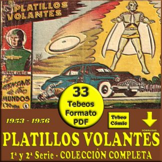 PLATILLOS VOLANTES – 1ª Y 2ª Serie - 1953 – Colección Completa – 33 Tebeos En Formato PDF - Descarga Inmediata