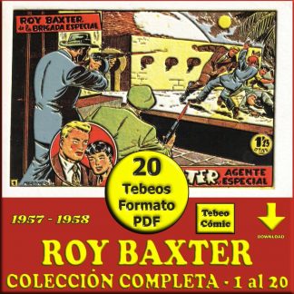 ROY BAXTER - 19571 – Colección Completa – 20 Tebeos En Formato PDF - Descarga Inmediata
