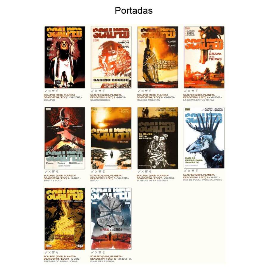 SCALPED - 2008 – Colección Completa – 10 Libros En Formato PDF - Descarga Inmediata